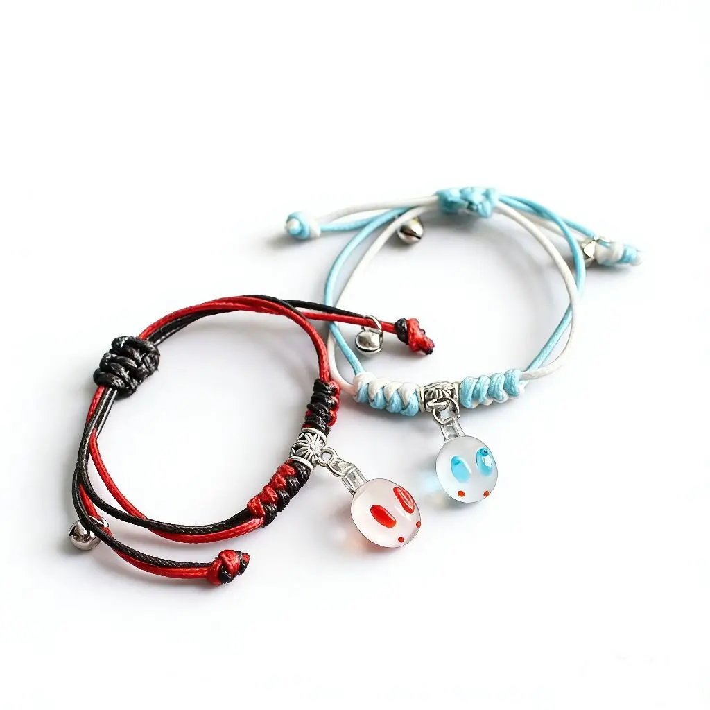 Mo Dao Zu Shi Cosplay Rabbit Bracelet Anime Grandmaster of Demonic Cultivation Wei Wuxian Lan Wangji Handmade Bracelet Jewelry
