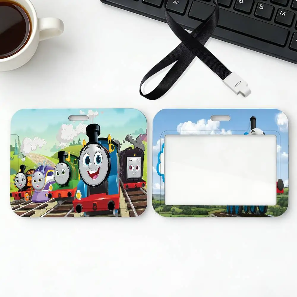 

Милый мультяшный держатель для карт T-Thomas F-Friends с ремешком для студентов, чехол для рабочих пропусков, подарки для проездных билетов и удостоверений личности