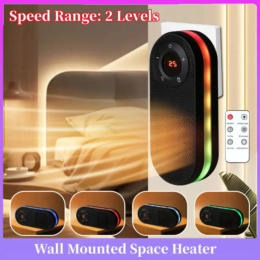 

Настенный обогреватель с дистанционным управлением, тихий обогреватель стола, бытовой обогреватель для ванной комнаты, стол, спальня, кабинет, офисы