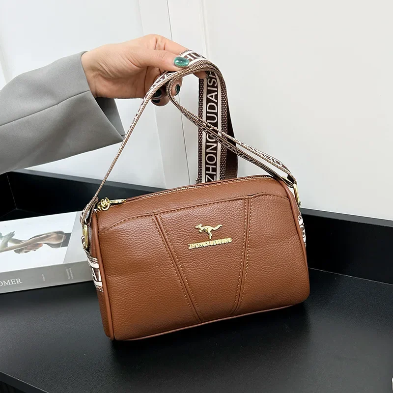

Kangaroo Luxury Brand Women's Handbags Designer Ladies Shoulder Bags Soft Leather Underarm Bag Fashion Versatile Crossbody Bag