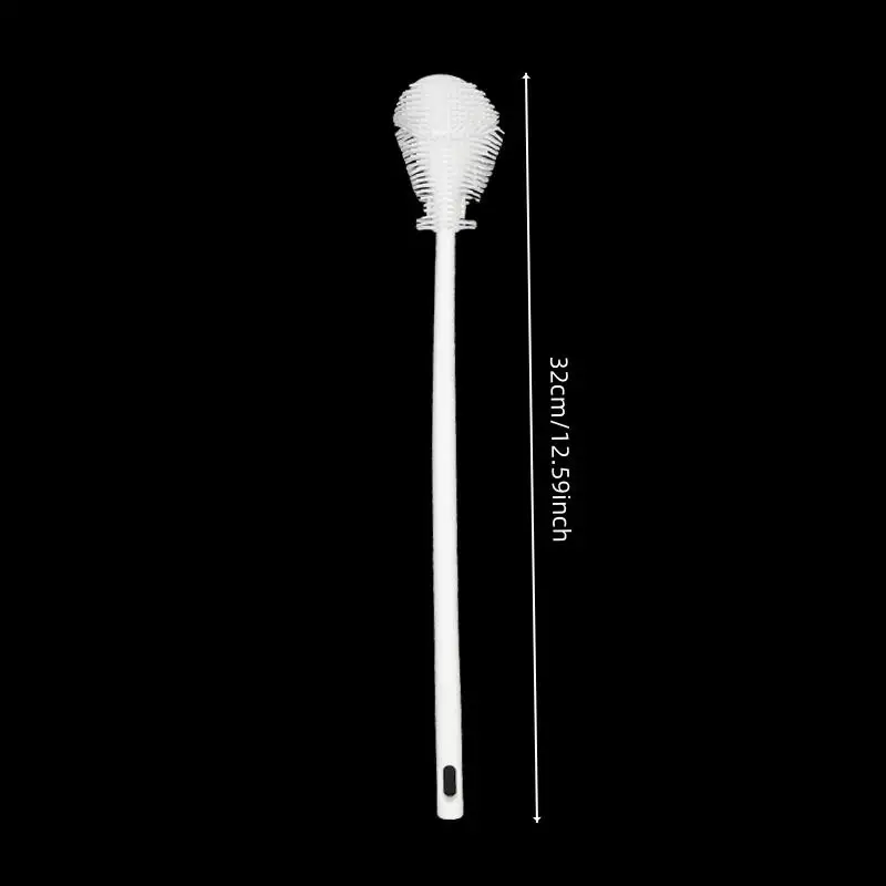 فرشاة تنظيف شاملة قابلة للطي بزاوية 360 درجة مع تصميم مقبض طويل، قابلة لإعادة الاستخدام للزجاجات والأكواب #6