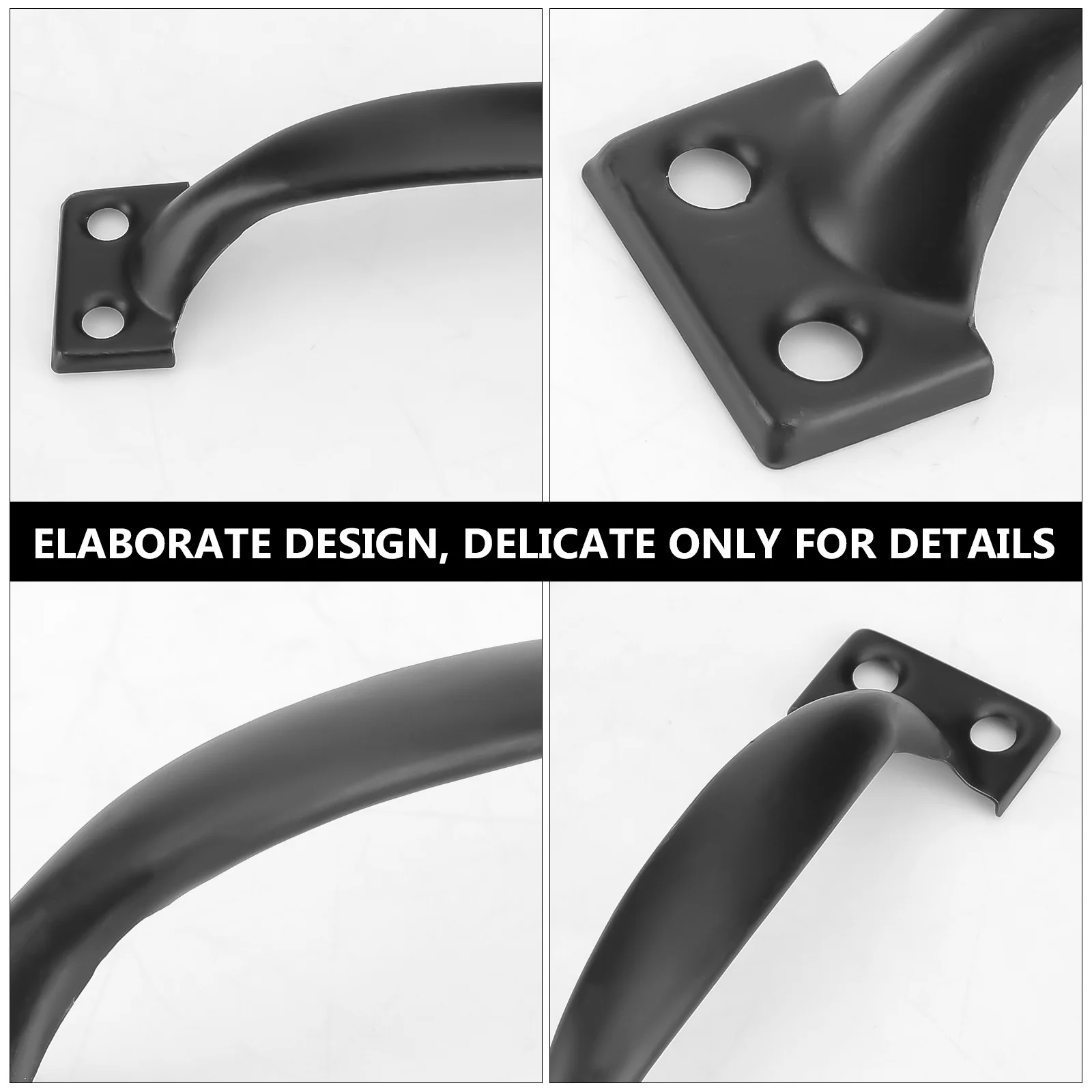 

10Pcs Black Door Pull Handles 4 Inch Retro Dumpling Shape Drawer Knob for Kitchen Cabinet Cupboard Dresser Bin Handle Knob