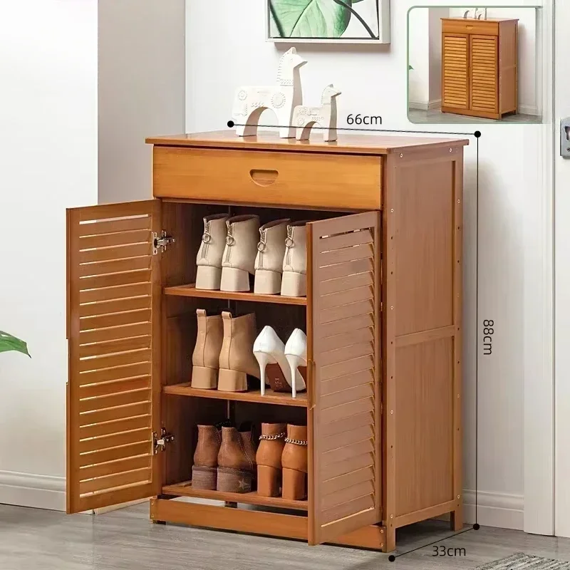 Hallway Shoe Rack Home Door Shoe Cupboards Dust-Proof Shoe Cabinet Shoe Rack Storage Living Room Cabinets Bedroom Shelf Zapatero