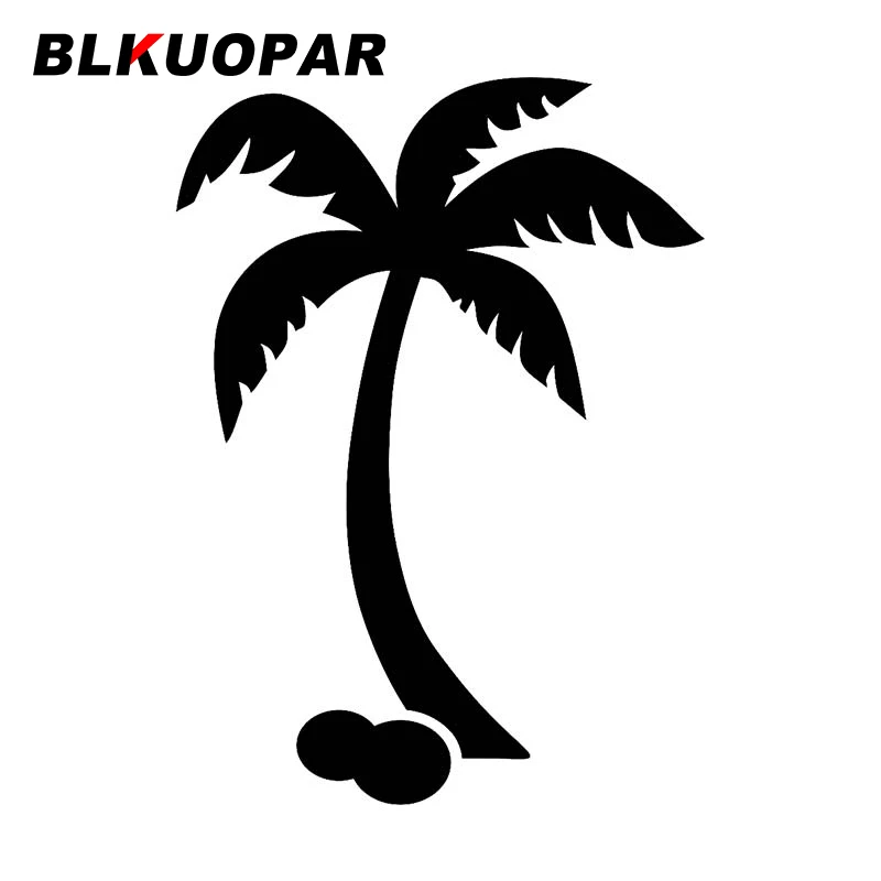 

BLKUOPAR for Palm Coconuts Car Sticker Waterproof Graphics Decal Scratch-Proof Refrigerator Laptop Motorcycle Car Accessories