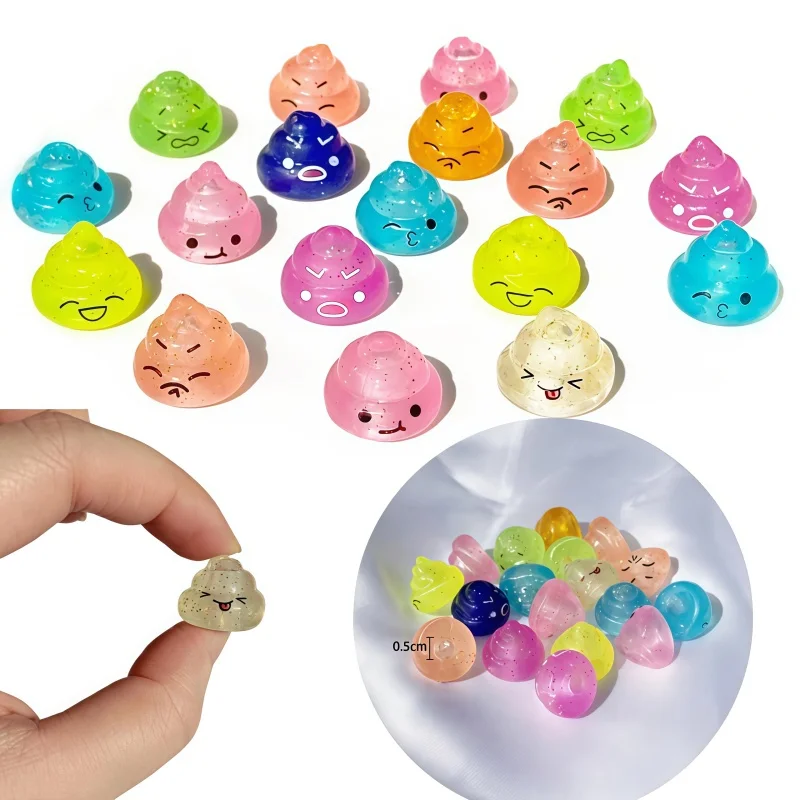 10/20/30PCS Macaron Fun Poop Maltose Pressure Ball Stress Relief Squeezing Sensory Toy Relieves Autism Kids Game Gift