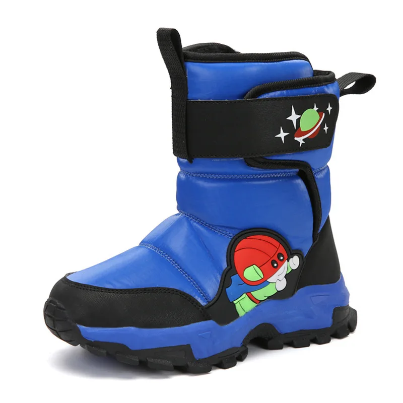 22024 Winter Nieuwe Kindersnowboots Voor Jongens En Meisjes, Waterdichte Katoenen Laarzen Voor Middelgrote En Grote Kinderen