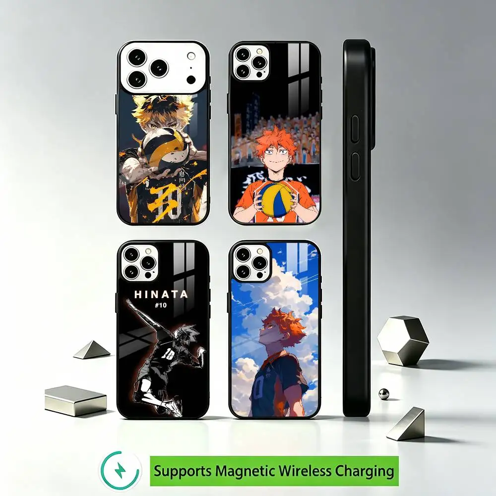 

Anime Hinata Shoyo Haikyuus Phone Case For iPhone17,16,15,14,13,12 Plus,Pro Allows magnetic wireless charging