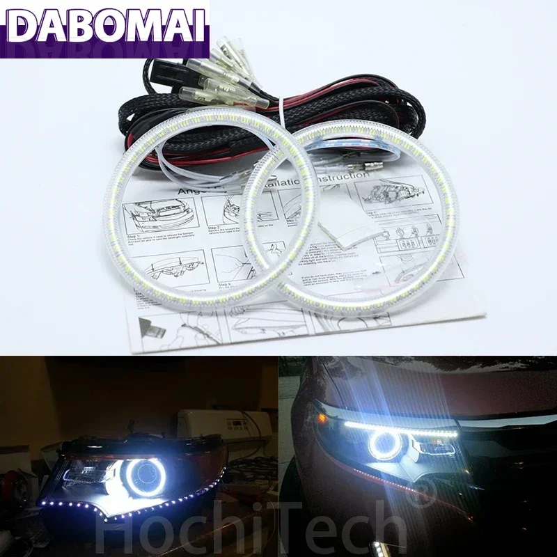 

Ультраяркие белые светодиодные кольца SMD Angel Eyes 2600LM 12V, комплект дневных ходовых огней для Ford Edge 2011-2012