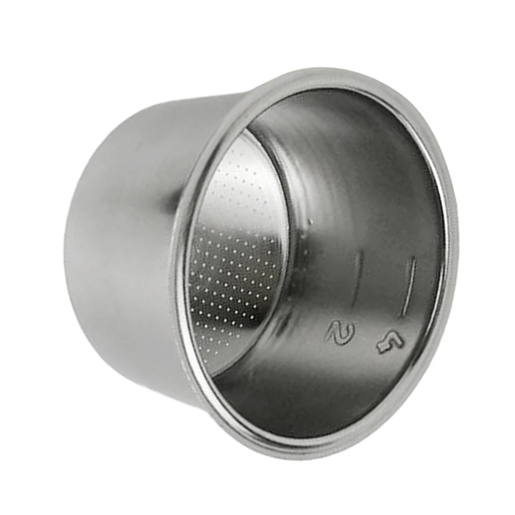 Stainless Steel Coffee Machine Filter Espresso Cup 4 Cups Reusable
