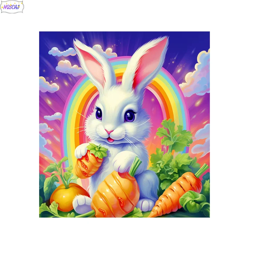 

Diy 5d круглая дрель алмазная живопись животное маленький белый кролик вышивка крестиком полная круглая/квадратная крышка вышивка алмазная вышивка