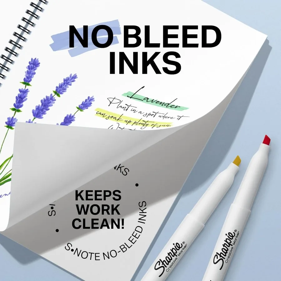 شاربي S-Note علامات إبداعية باستيل فسفورية مجموعة أقلام تلوين ألوان متنوعة إزميل طرف 24 عدد مثالي للمنزل المدرسي #5