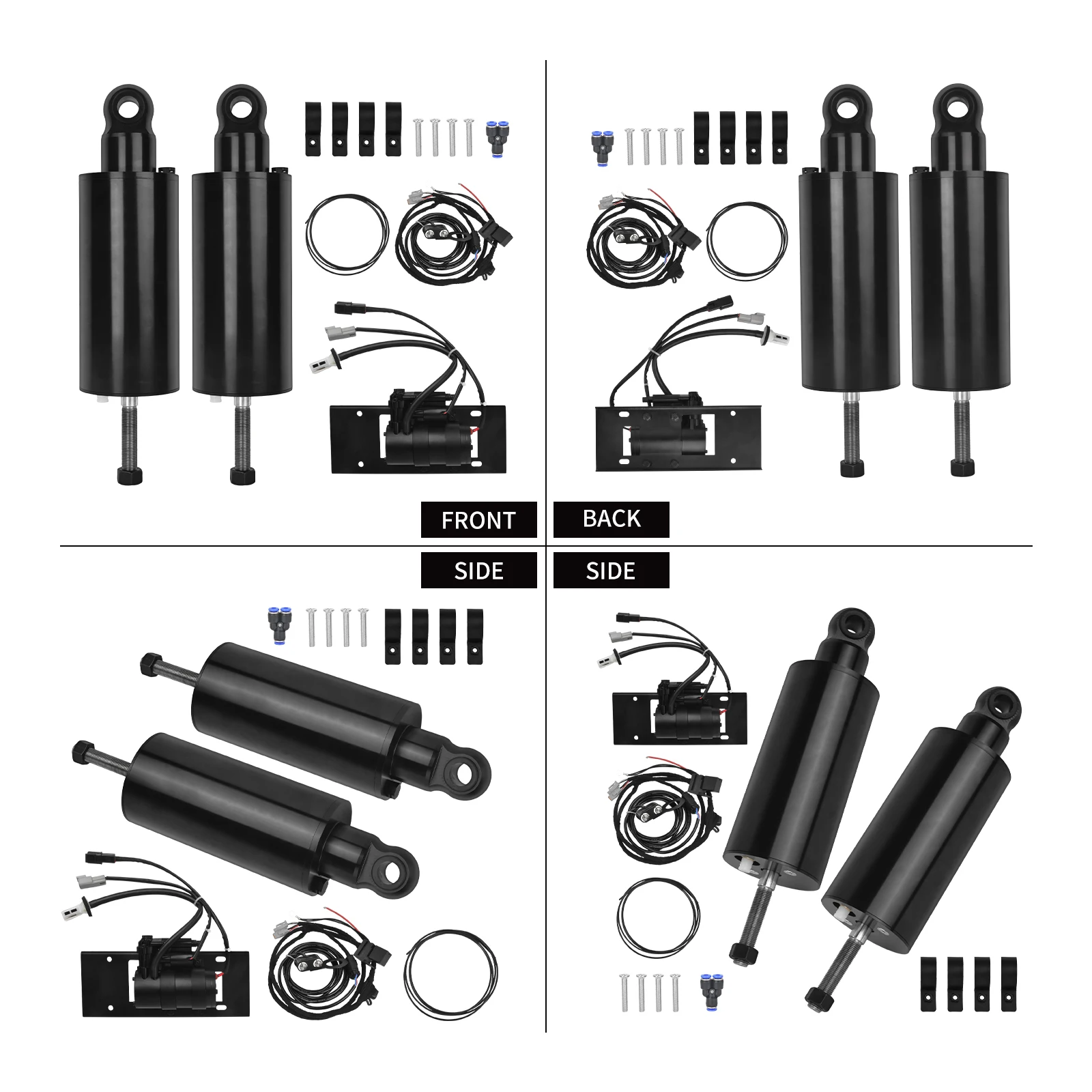 Softail Air Ride Suspension System Motorcycle Rear Air Shock Absorbers For Harley Fat Boy Breakout Heritage Standard Slim 01-17 6
