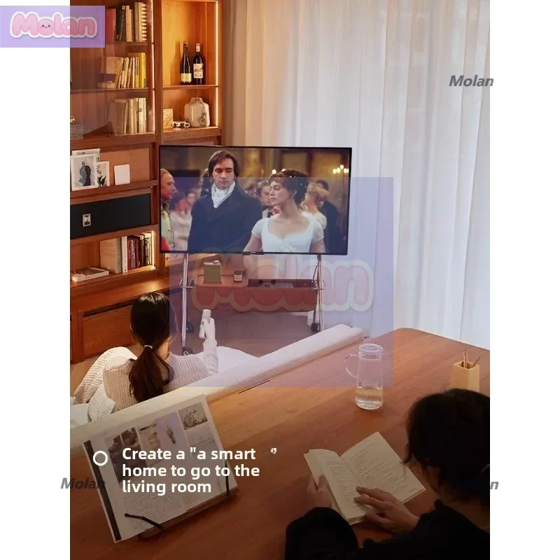 

The mailman comes to knock on the door, TV mobile bracket is retro, the floor-to-ceiling removable TV rack is next to ca