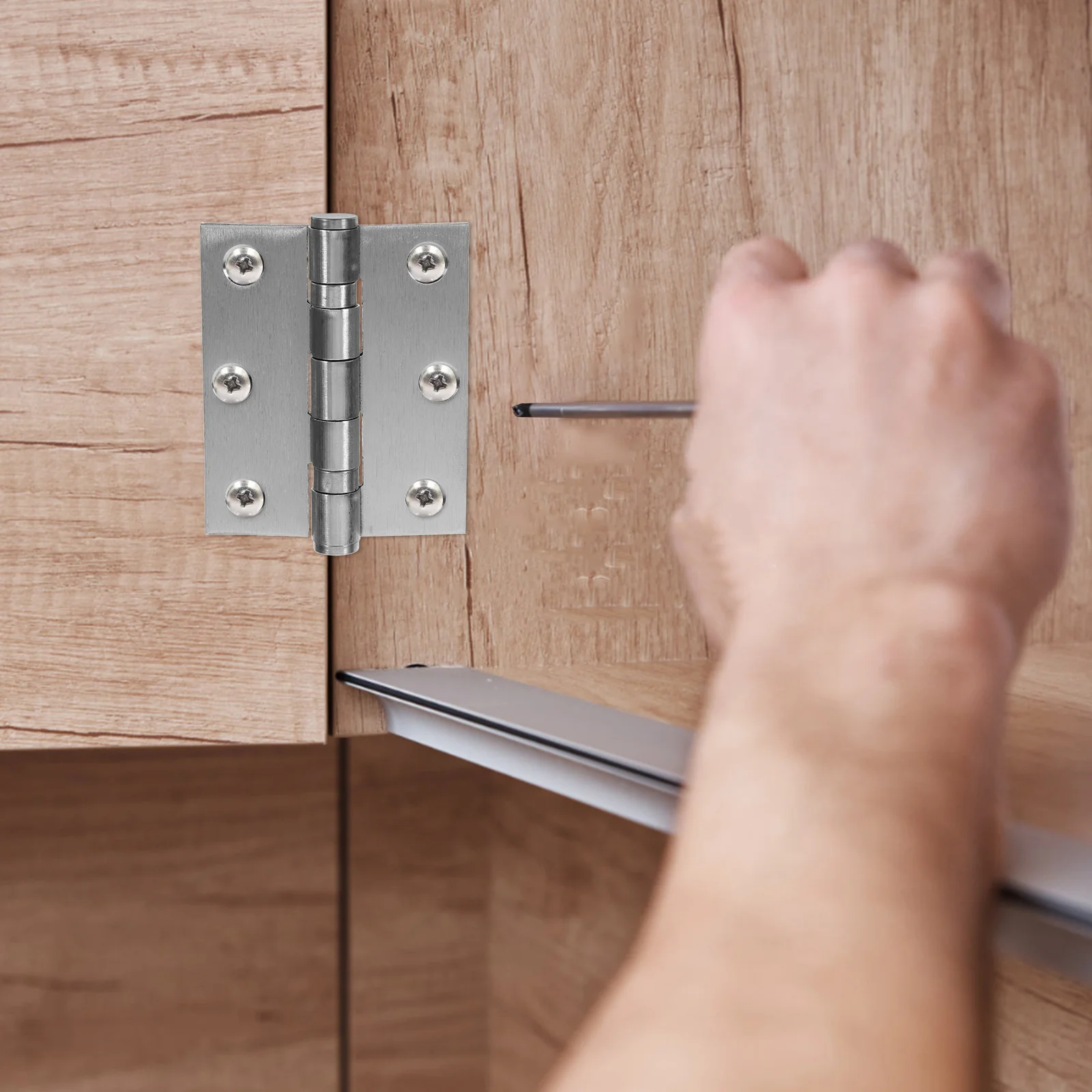 

2pcs Stainless Steel Hinges Thickened 3x2 5x2 0 Cabinet Door Kitchen Furniture Replacement Smooth Operation Durability Longevity