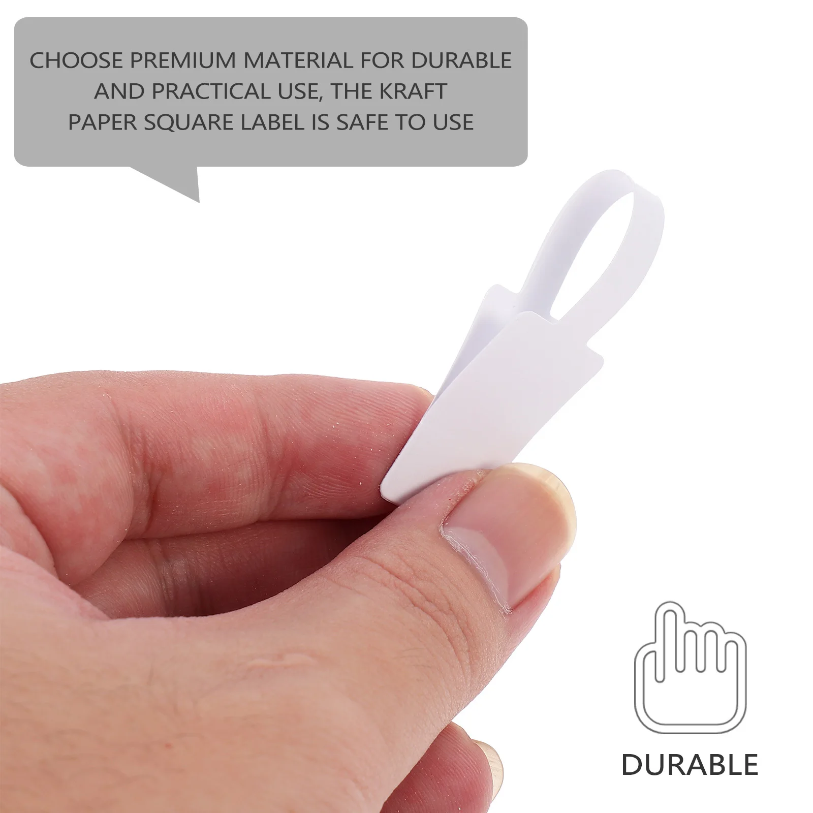 200 قطعة من علامات الأسعار الفارغة بخط اليد، ملصقات ورقية للمجوهرات المربعة، لاصق قوي لمنظمة عرض المتجر، علامات أسعار المجوهرات