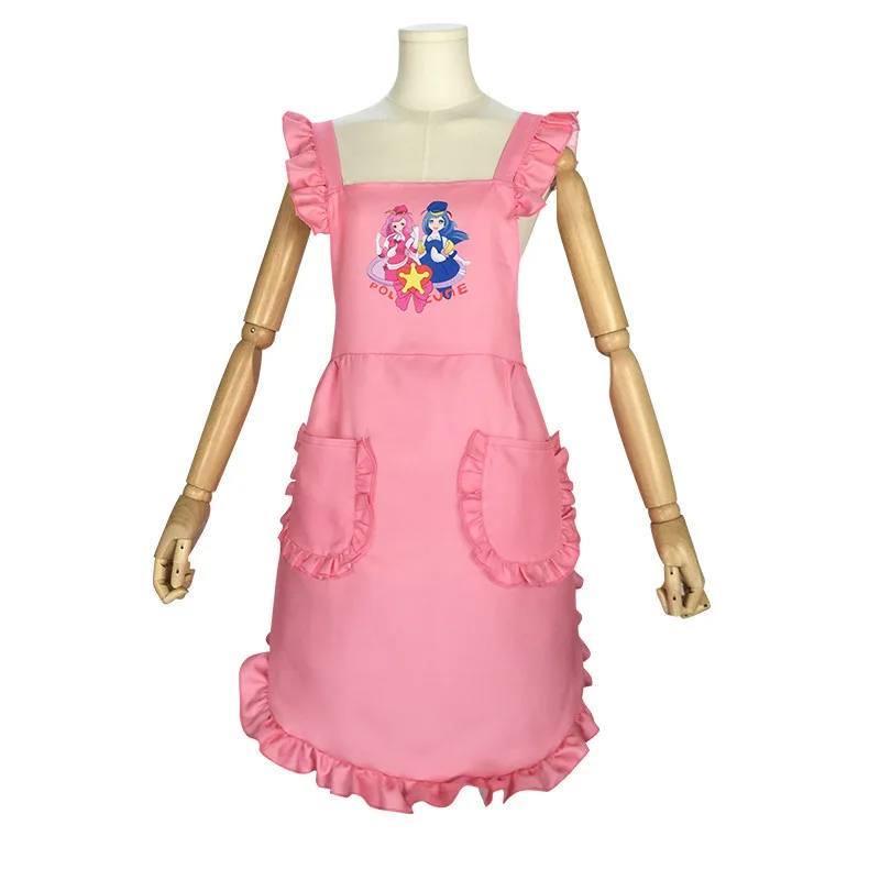 Costume de Cosplay tablier rose pour rôle en plomb M, adapté aux spectacles de bande dessinée et le Festival chinois traditionnel d'halloween