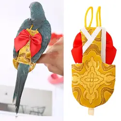 Bird Cloth Diapers,Cotton,Printing Dress-up Vintage,Parrot Bird Nappy Clothes,Pet Birds Flight Suit Clothes,Bird Supplies