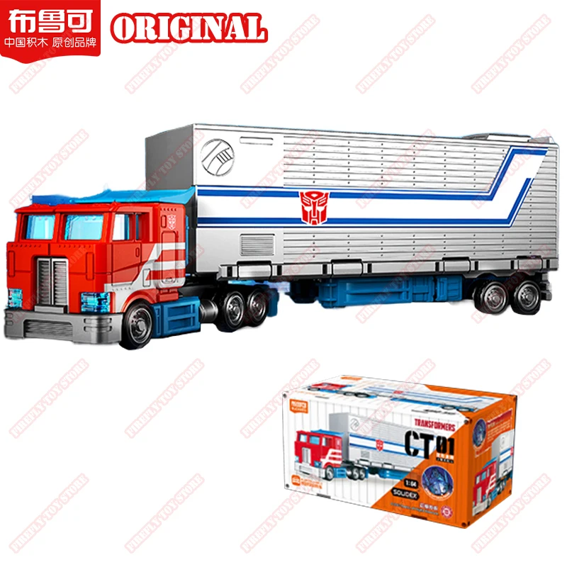 Original Transformers Animation Movie Peripheral Toys Optimus Prime Vehicle CT01 Assembly Movable Anime Model Figures Collection