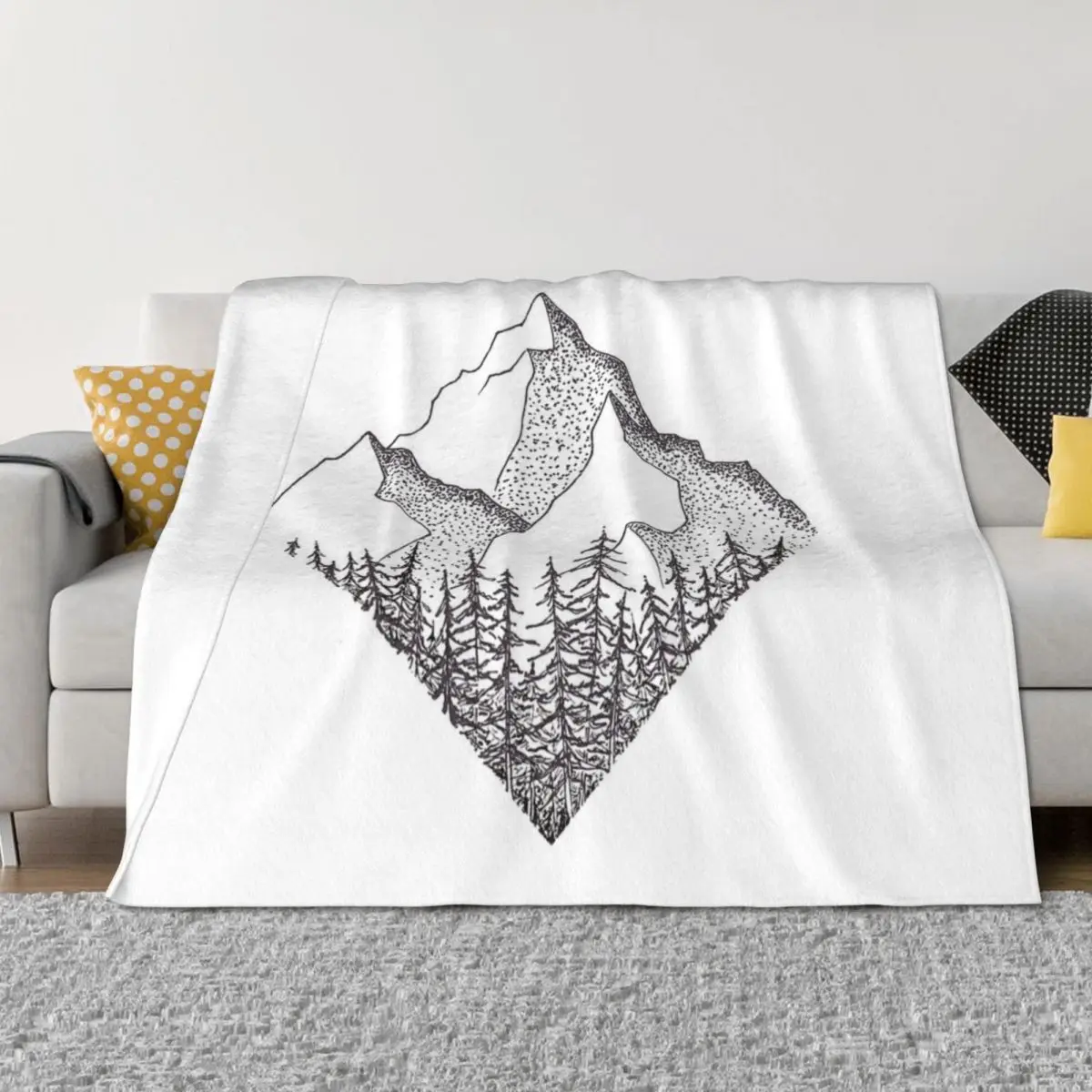 

The Diamond Range Throw Blanket Decorative Throw warm winter For Baby Blankets