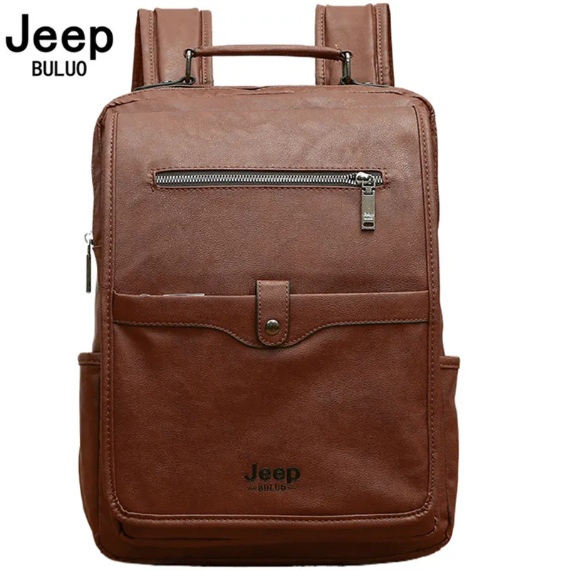 Jeep Buluo trendy men\'s computer bags super large capacity student school bag men\'s leisure travel business simple fashion vers