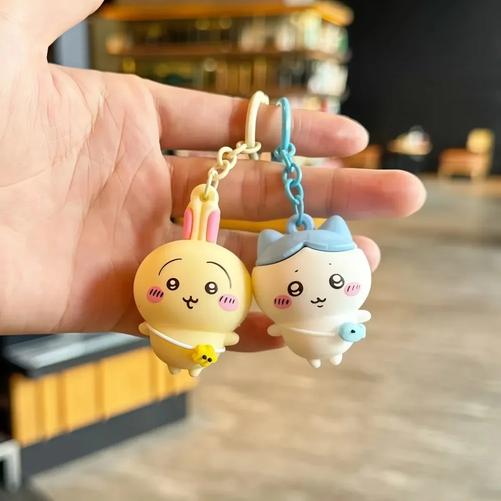 # NUEVO Llavero con Figura 3D de Chiikawa, Usagi Hachiware, Muñeca de Anime Adorable, Colgante para Bolso, Amuleto Kawaii para Mochila, Regalo de Navidad Coleccionable