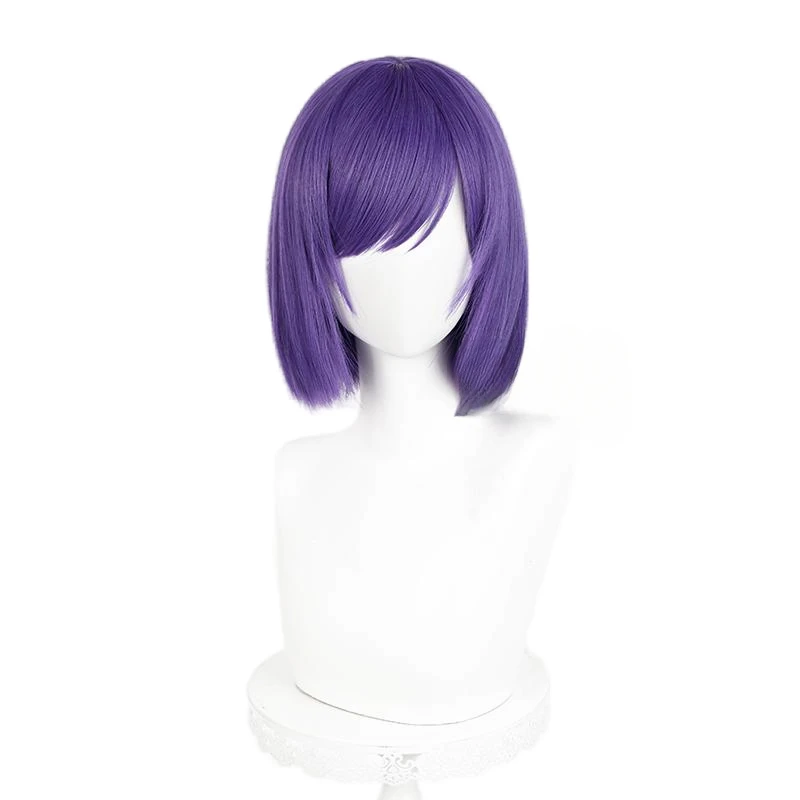 Anime BLUE LOCK Mikage Reo Cosplay Party Purple Short Hair Wig Artificial Scalp High Temperature Matte Silk Halloween Xmas Gift