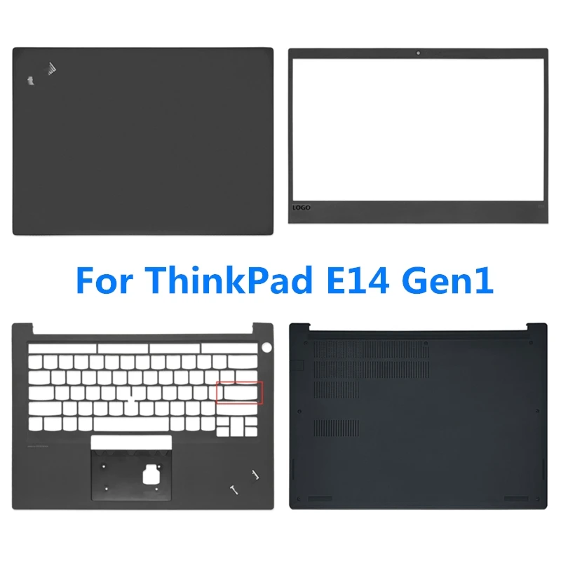 capa traseira para laptop para lenovo thinkpad e14 gen1 tp00116a versao do ano2023 lcd painel frontal palmrest base inferior dobradicas novo 01