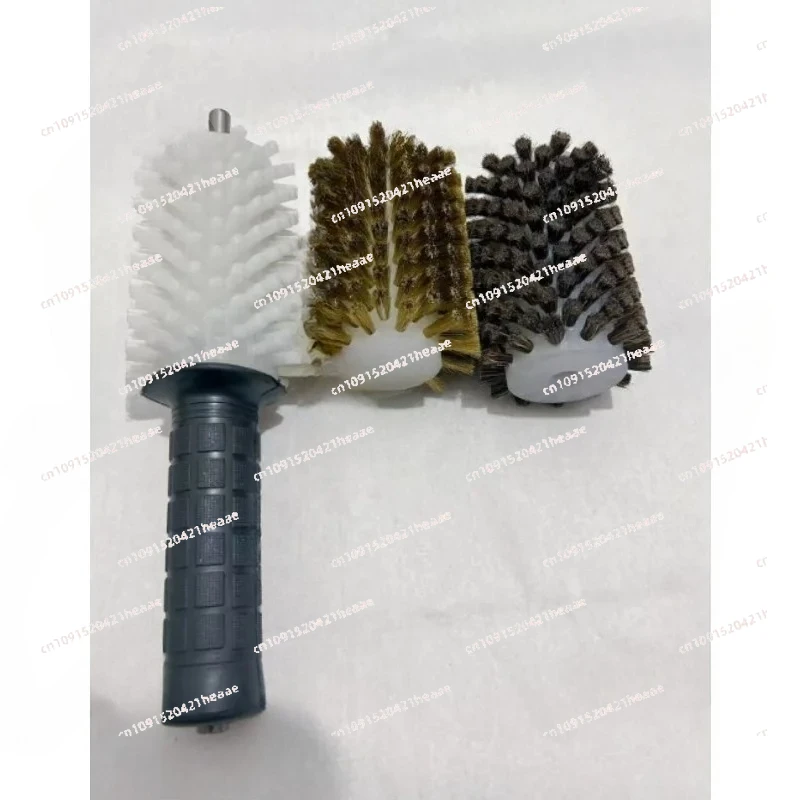 Suitable for Ski Brush Set Ski Wax Brushes Efficient Portable Accessories Snowboard Maintenance with Shaft Handle