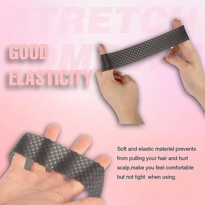 Silicone Wig Hair Band Anti-Slip Anti-Shedding Running Antiperspirant Hair Band Fitness Yoga Headband Elastic Head Cover image 2