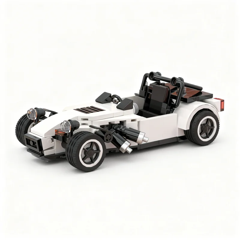 207pcs MOC Caterham City Champions Racing Model Building Blocks Home Decor Desk Display Shelf Accent Collection Gift For Adults