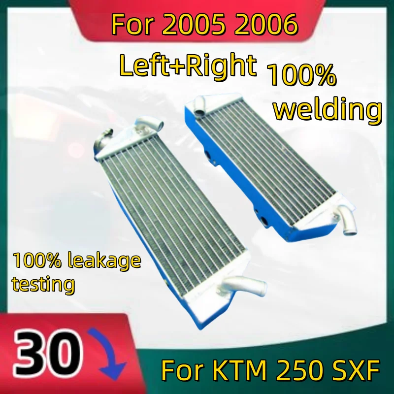 

NEW Left+Right all Aluminum Radiator Cooler For 2005 2006 KTM 250 SXF 250SX-F 250SX F 05 06