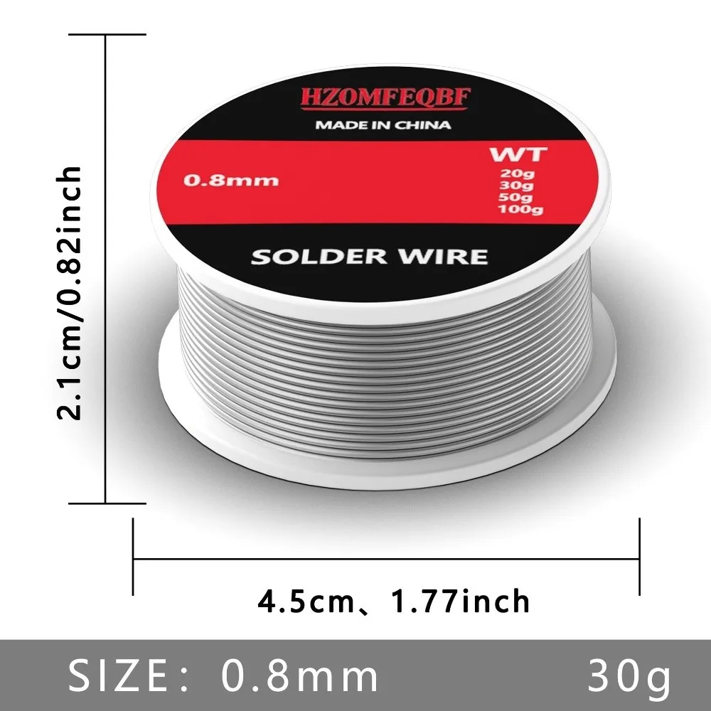 High Quality 0.8mm Diameter Welding Rod High Purity Easy Melt Tin Wire Reel Portable Reel Solder Wire Electric Repair