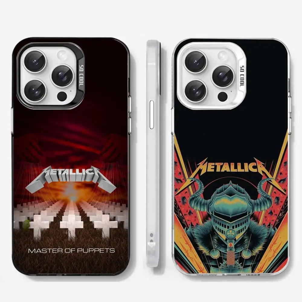 Singer To R-Rock M-Metallicas MAISTO Phone Case Color Silver Cover For Iphone 16 15 14 13 11 12 Pro Max Xr X Xs 8 7 Plus