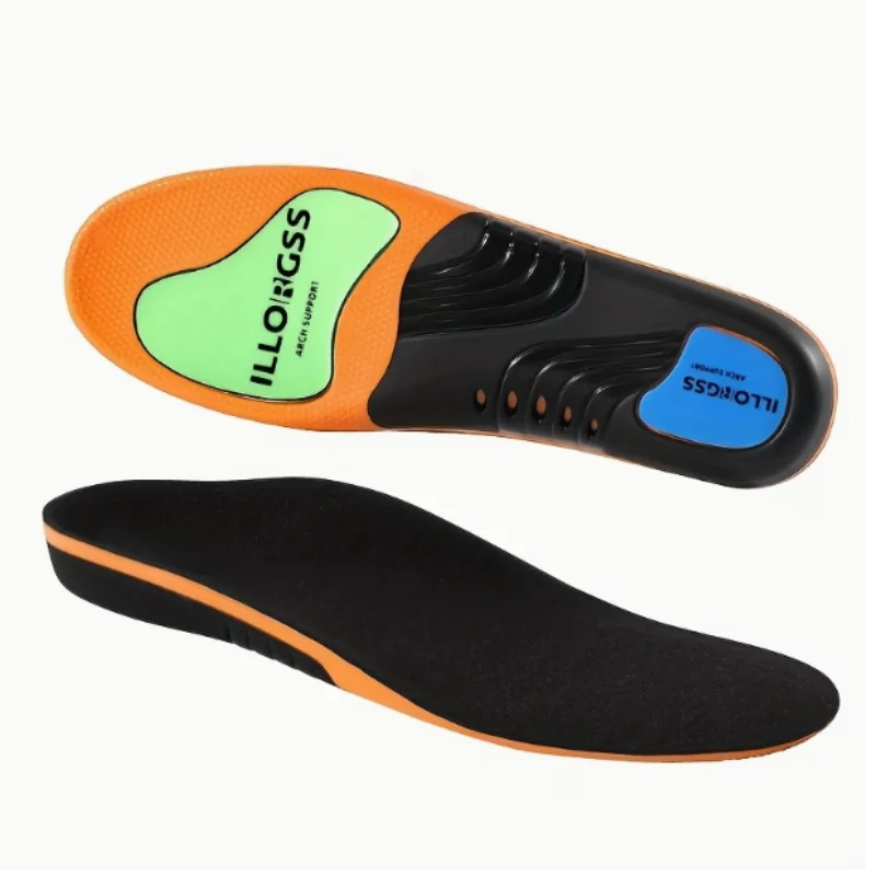 Four-Season Arch Support Insoles High-Density TPU Torsion Support for Running Shoes Highly Resilient, Breathable, and Comfortabl