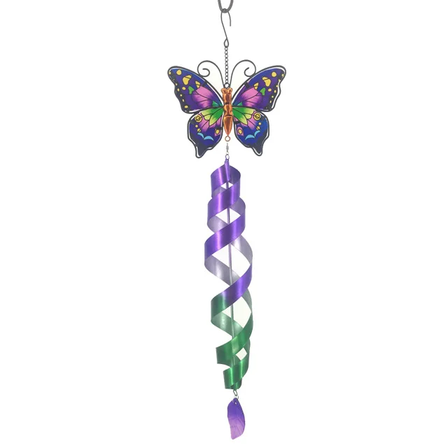 

metal butterfly Wind Chimes hanging garden lights decorative lighting