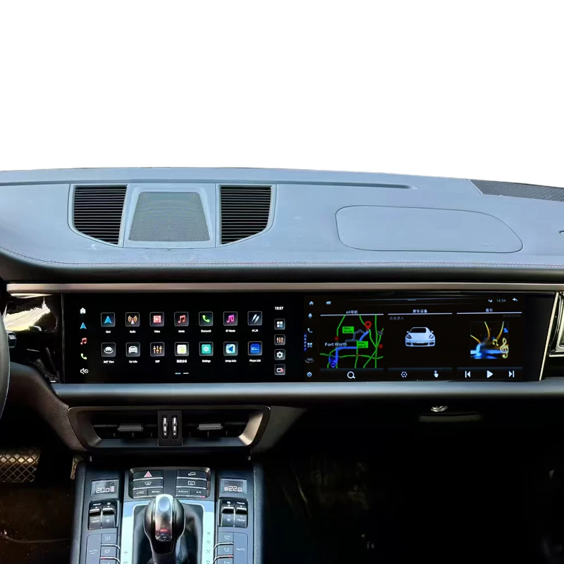 

Reli 24,6-дюймовая система Android 13, автомобильный DVD-плеер, мультимедийная GPS-навигация для Porsche Macan 2014-2017