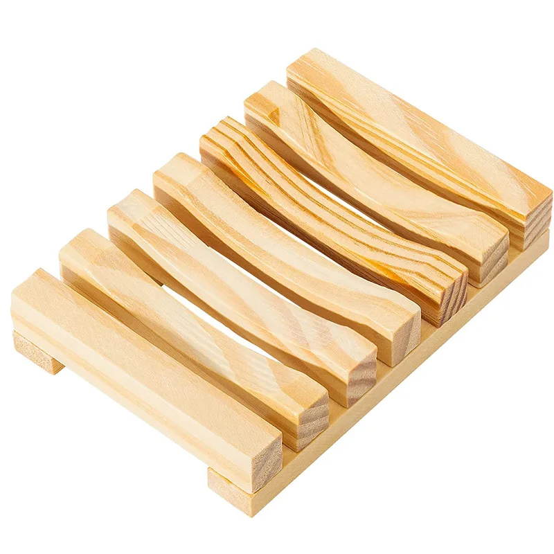 Wooden Soap Box New Retro Soap Holder Durable Fashion Wooden Bamboo Charcoal Soap Holder Household Bathroom Accessories