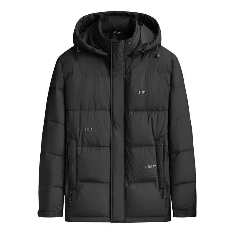 Neue Ankunft Mode Suepr Große Winter männer Kurze Stehkragen Mit Kapuze Unten Jacke Plus Größe 3XL 4XL 5XL 6XL 7XL