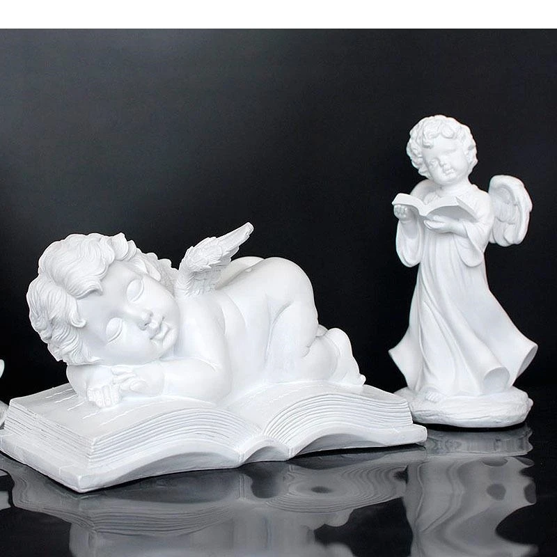 European-style Cute Blessing Prayer Angel Ornaments Character Sculpture Statuette Wine Cabinet Bookcase Crafts Gifts Home Decor