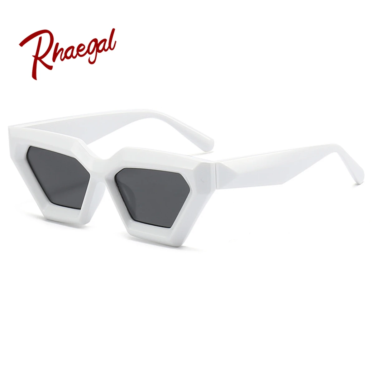 Rhaegal New simple diamond-shaped women's sunglasses in Europe and the United States personality triangle cat-eye glasses