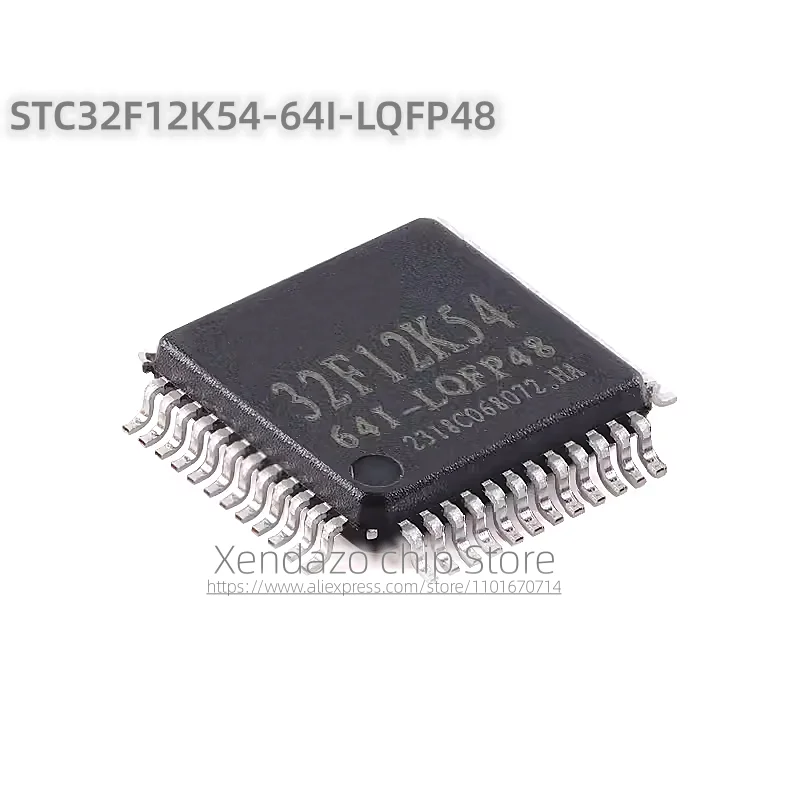 5pcs/lot STC32F12K54-64I-LQFP48 32F12K54 LQFP-48 package Original genuine 32-bit 8051 core microcontroller chip