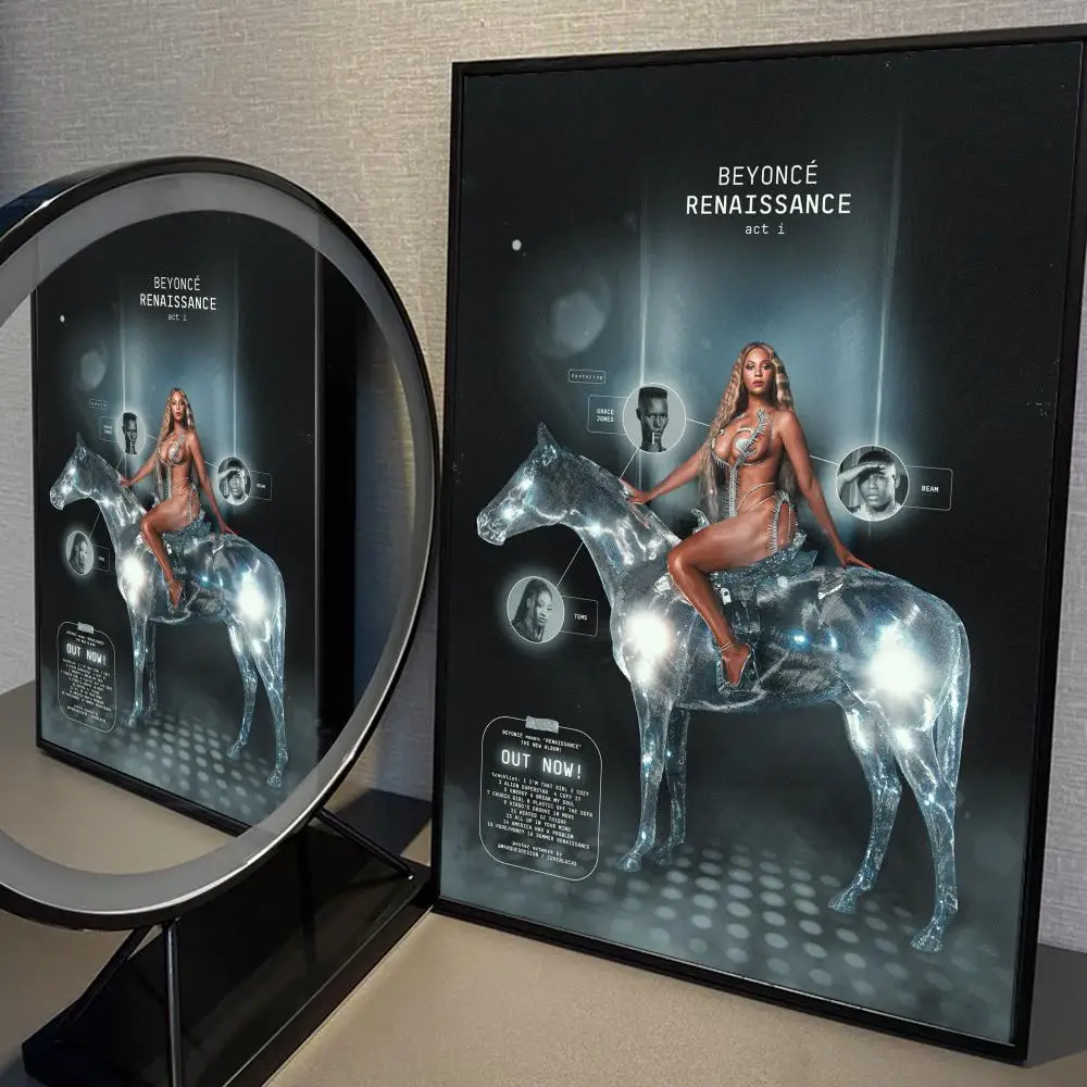 Singer Beyonce Renaissance Good Quality Poster Kraft Paper Prints Vintage Home Room Cafe Bar Art Wall Decor Aesthetic Painting