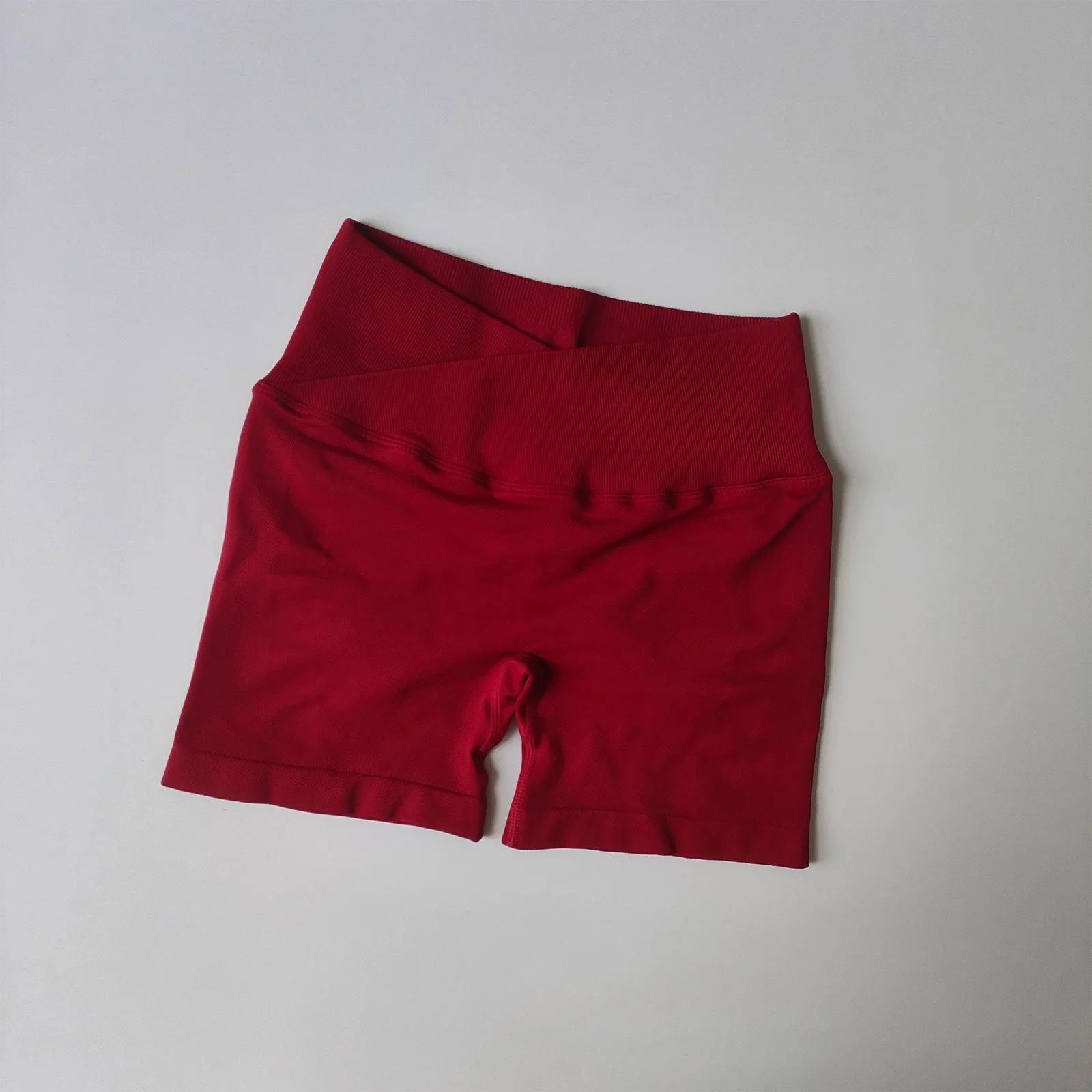 Nahtlose Damen-Leggings mit V-Taille und hoher Taille, Hüftstraffende, enge, schmal geschnittene Sporthose für Laufen und Training – Detail 24