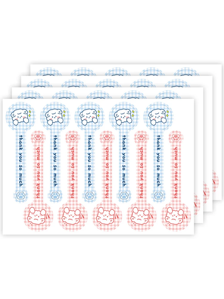 100 pièces ont une belle journée longue cadeau autocollants de scellage auto-adhésif emballage autocollant de scellage pour gâteau cuisson décoration autocollant