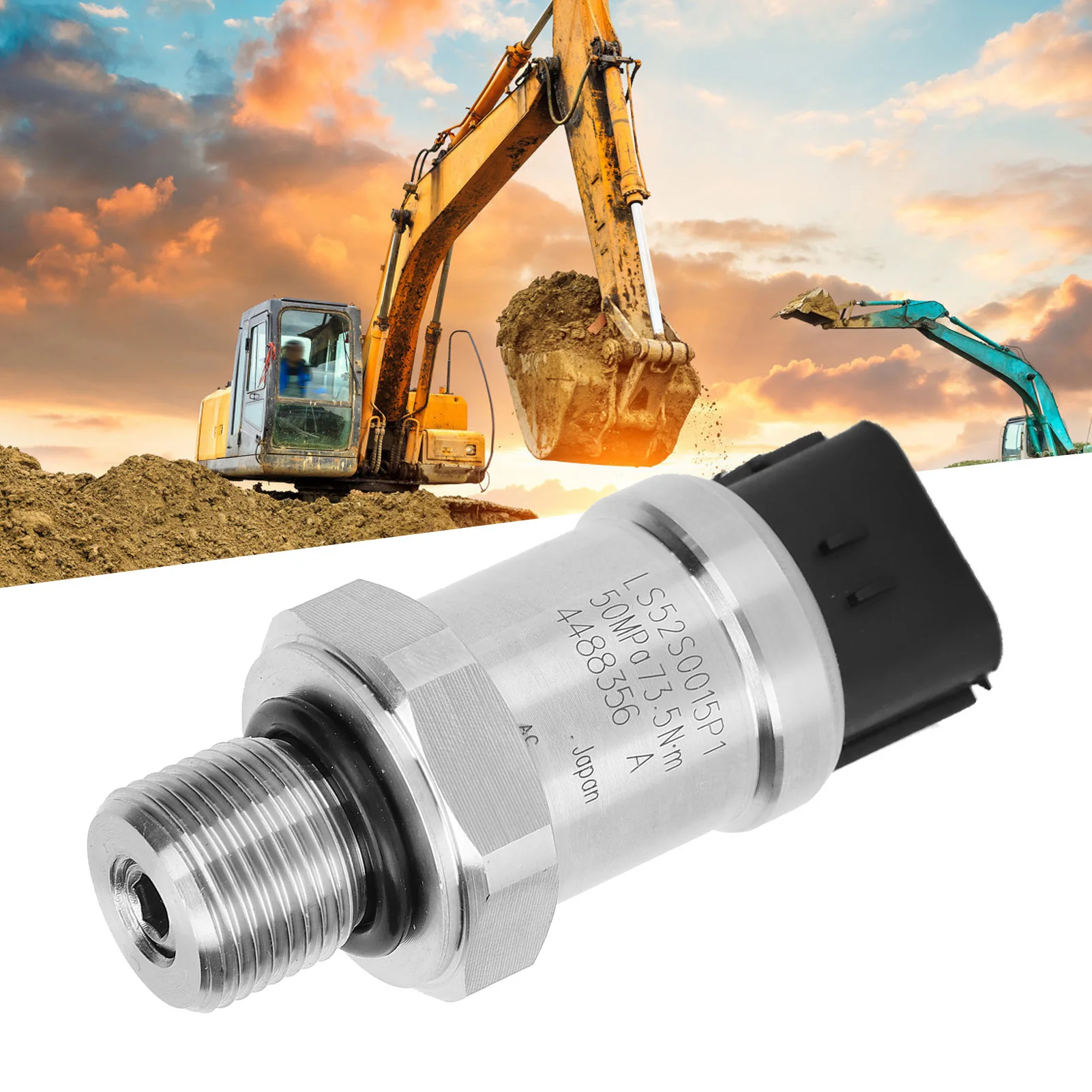 Sale LS52S00015P1 High Pressure Sensor for Kobelco Excavator Strong Sensitivity Replacement for Hydraulic System Engine Control