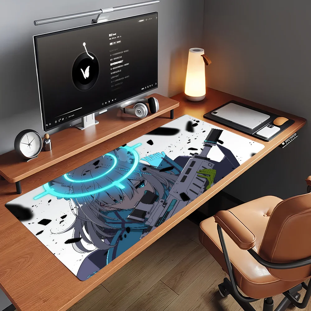 Game B-Blue Archive Shiroko Mouse Pad Non-slip Rubber Gamer Balance Computer Mat Decoracion Deskmat Laptop Office Large