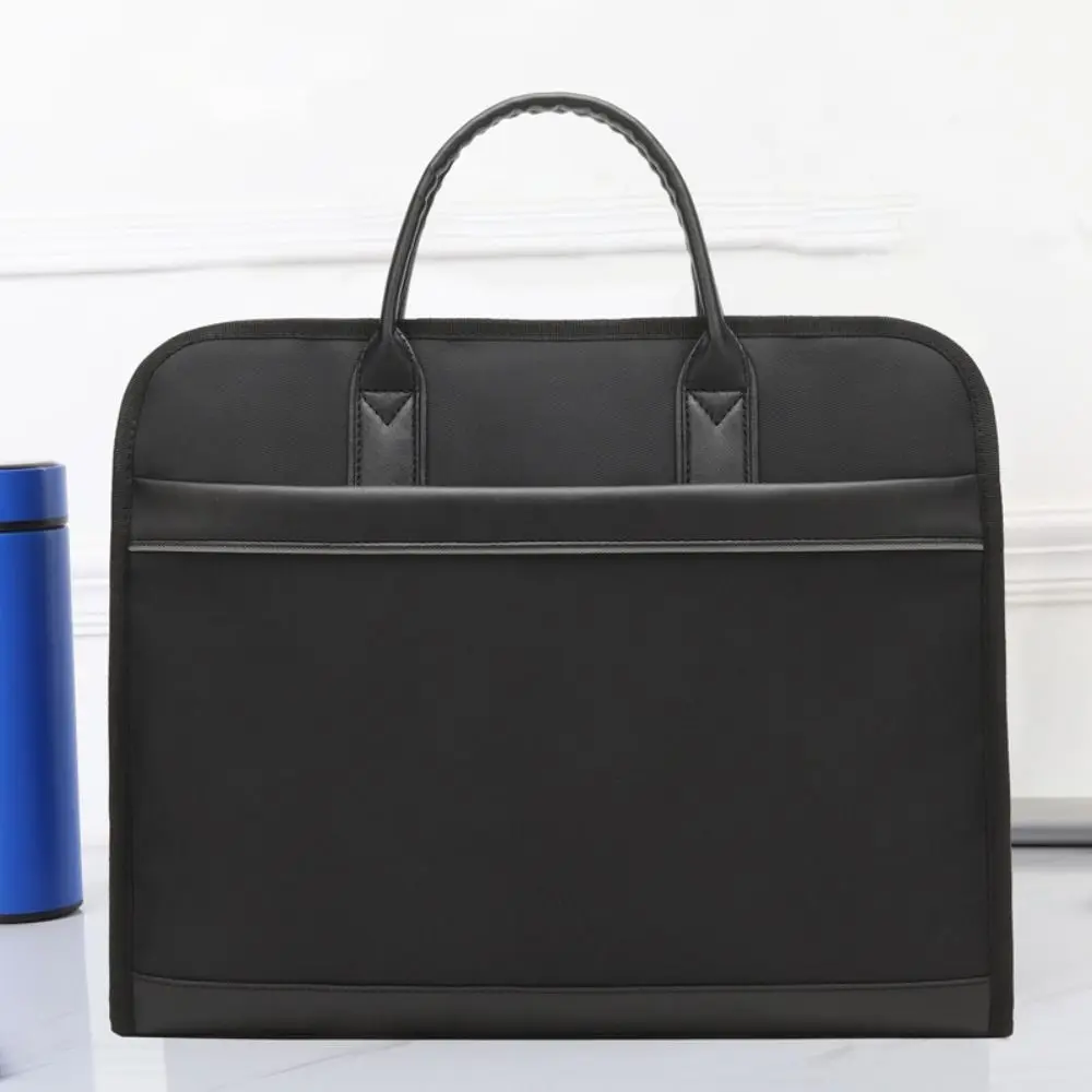 

Useful Oxford Cloth File Bag Waterproof Large Capacity Document Bag Dust-proof Double Layer Business Handbag Office Supplies