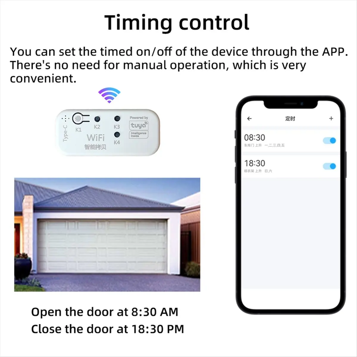 أعلى تويا 433 ميجا هرتز RF الناسخ باب المرآب ناسخ ريموت كنترول للباب الكهربائي المتداول ستارة الباب المظلة ظلة #1