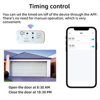 Top Tuya 433Mhz RF Duplicator Garage Door Remote Control Duplicator for Electric Door Rolling Door Curtain Awning Sunshade