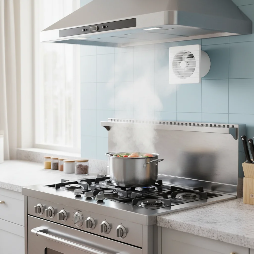 Powerful Electric Exhaust Fan Low Noise Mute Extractor Fan Strong Airflow Durable Housing Ventilation Fan Bathroom Use